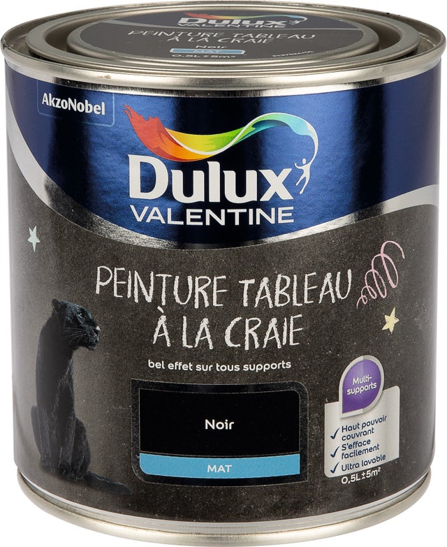 Peinture à tableau DULUX - Noir - 500 ml