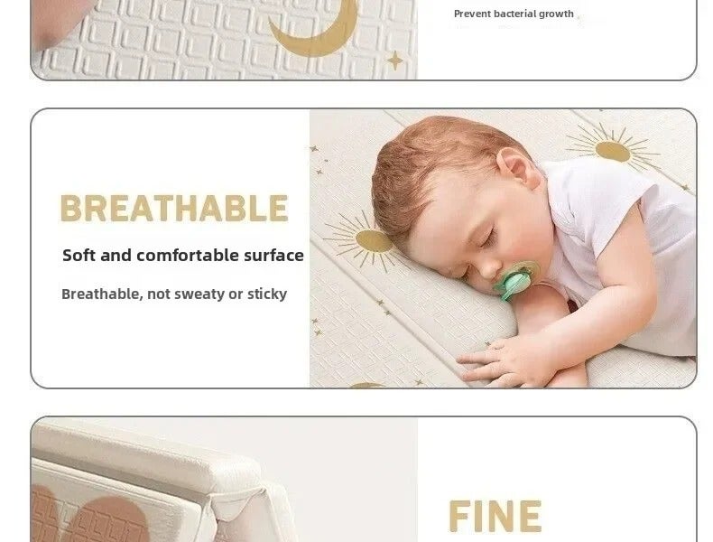 ZAEWRY Tapis de jeu pour tout-petits, 150*180cm, tapis de sol pour bébé, sûr et antidérapant, convient aux chambres et aux salons (05) - 3