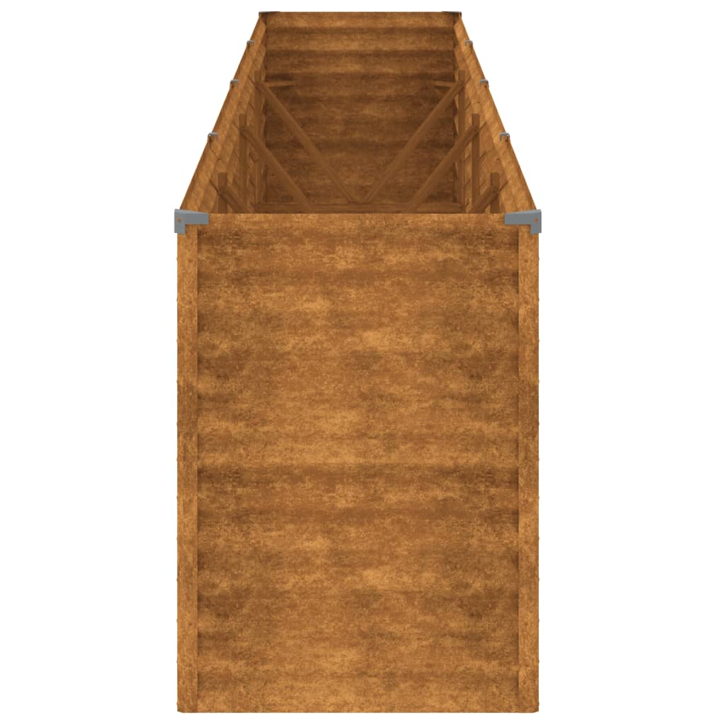 Jardinière surélevée 385 x 50 x 69 cm Acier Corten vidaXL - 7
