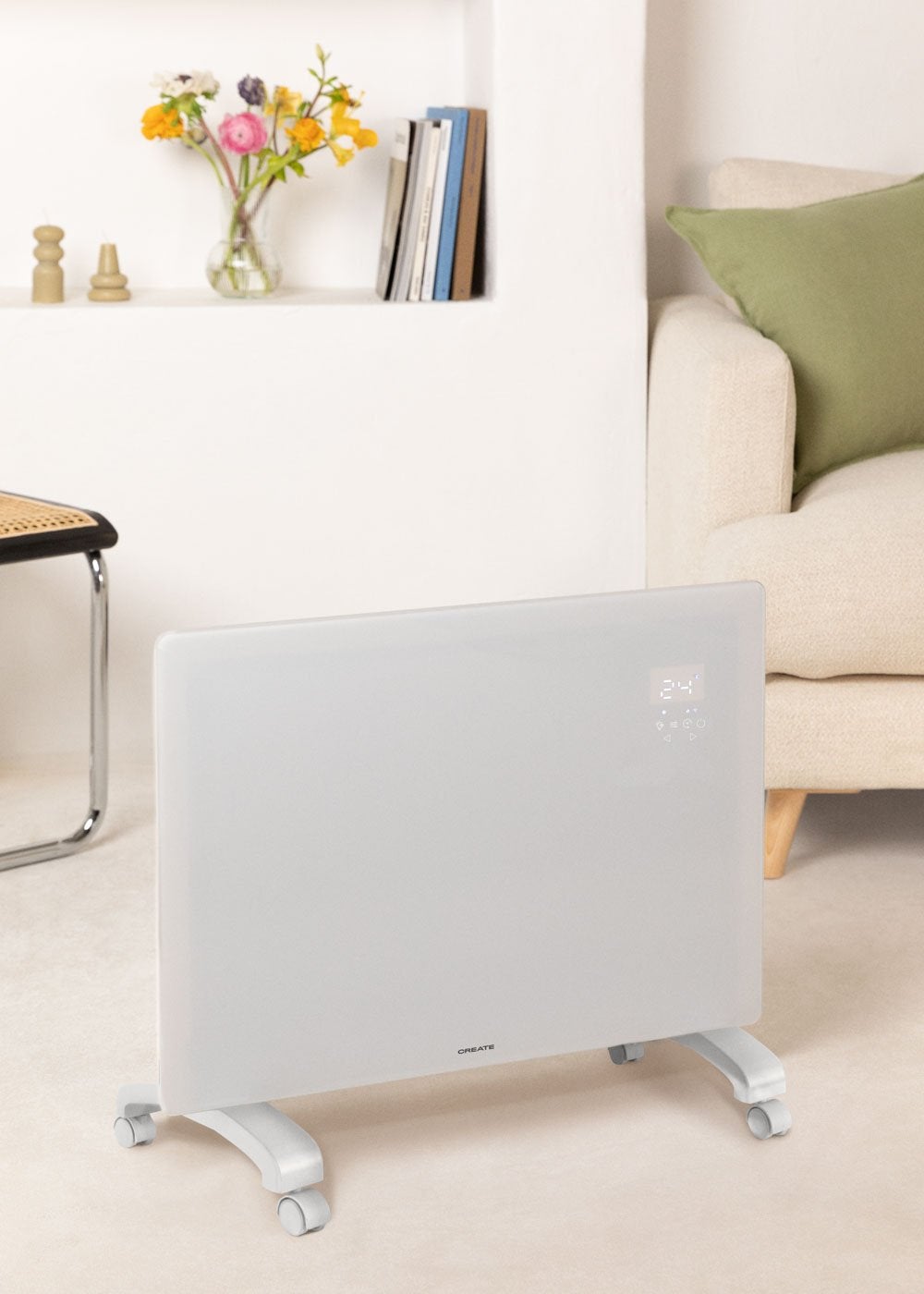 CREATE - WARM CRYSTAL 1500W - Convector eléctrico de cristal con WiFi - 2