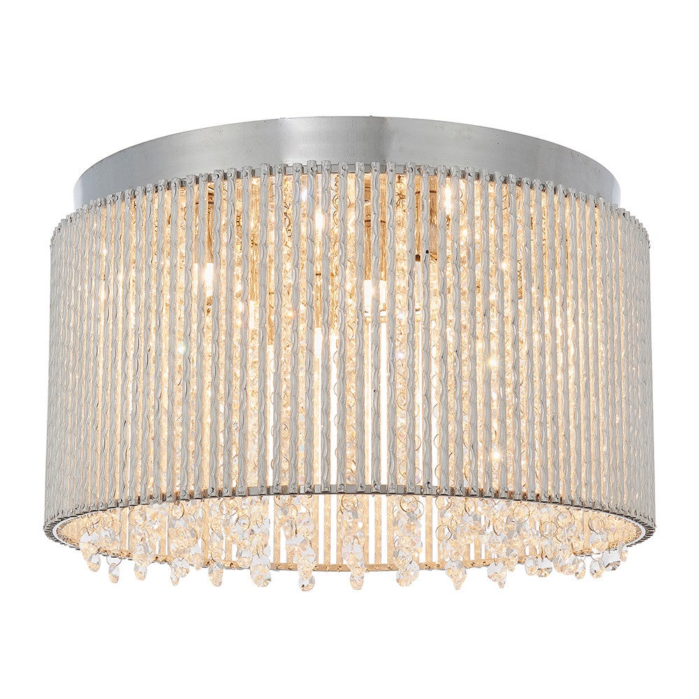 Lampa wisząca GALINA chromowana-przezroczysty 10xG9x15W kryształ wym:24x41x41cm IP20 Endon