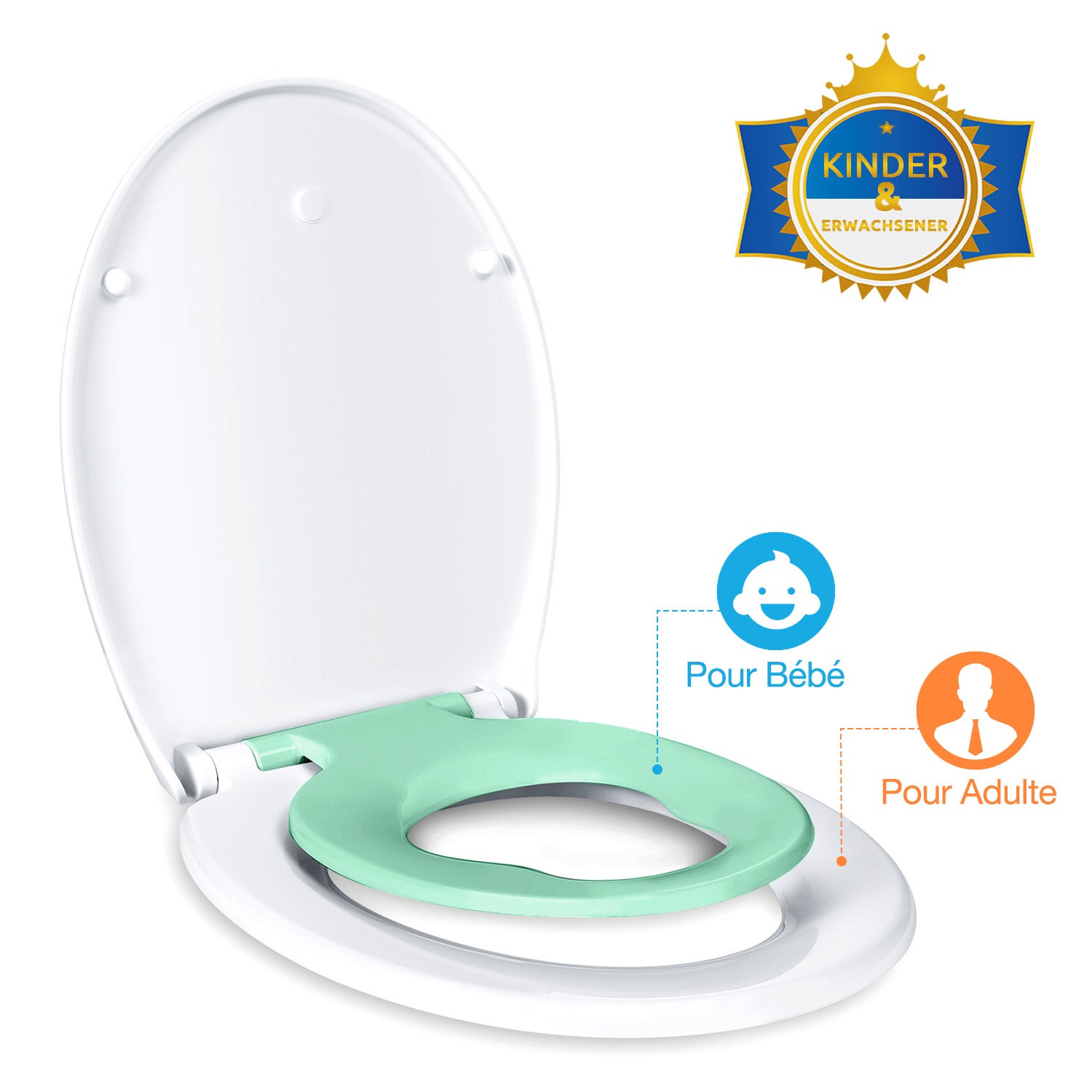 Auralum Cdiscount Abattant Wc DÃ©clipsable Avec Frein De Chute