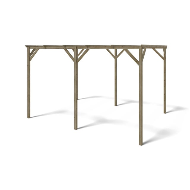 Carport, abri de voiture 3x4 m - 12 m2 - CAR13 - ALTANKA