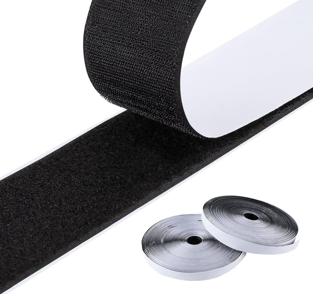 6M Auto-Adhésif Crochet & Boucle Bande Auto-Adhésif Scratch Crochet & Boucle Bande pour Cadre Photo Bande Adhésif Magnétique Doux 16mm x 6M