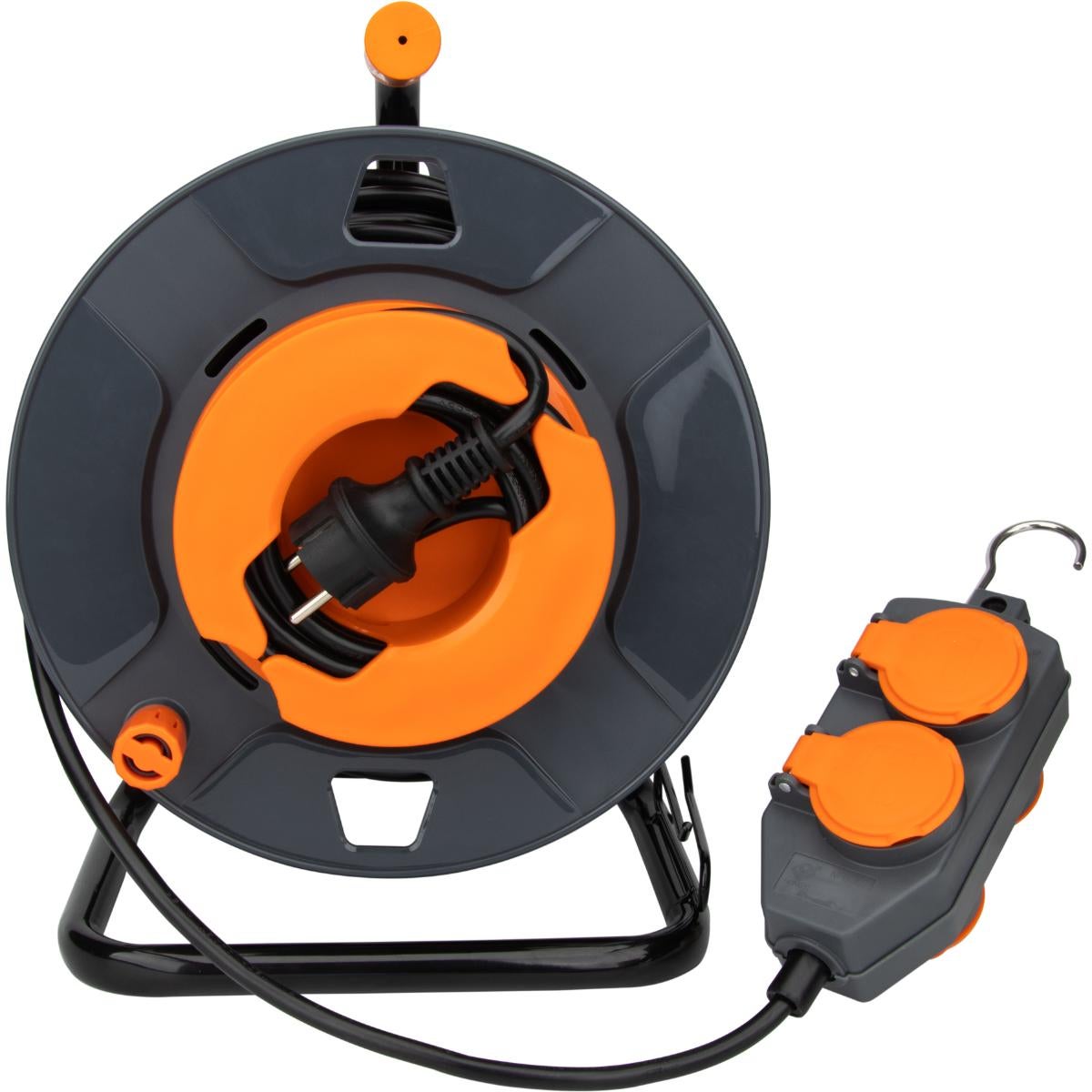 Enrouleur 4 prises déportées 30m - 2P+T 16A - Zenitech - 7