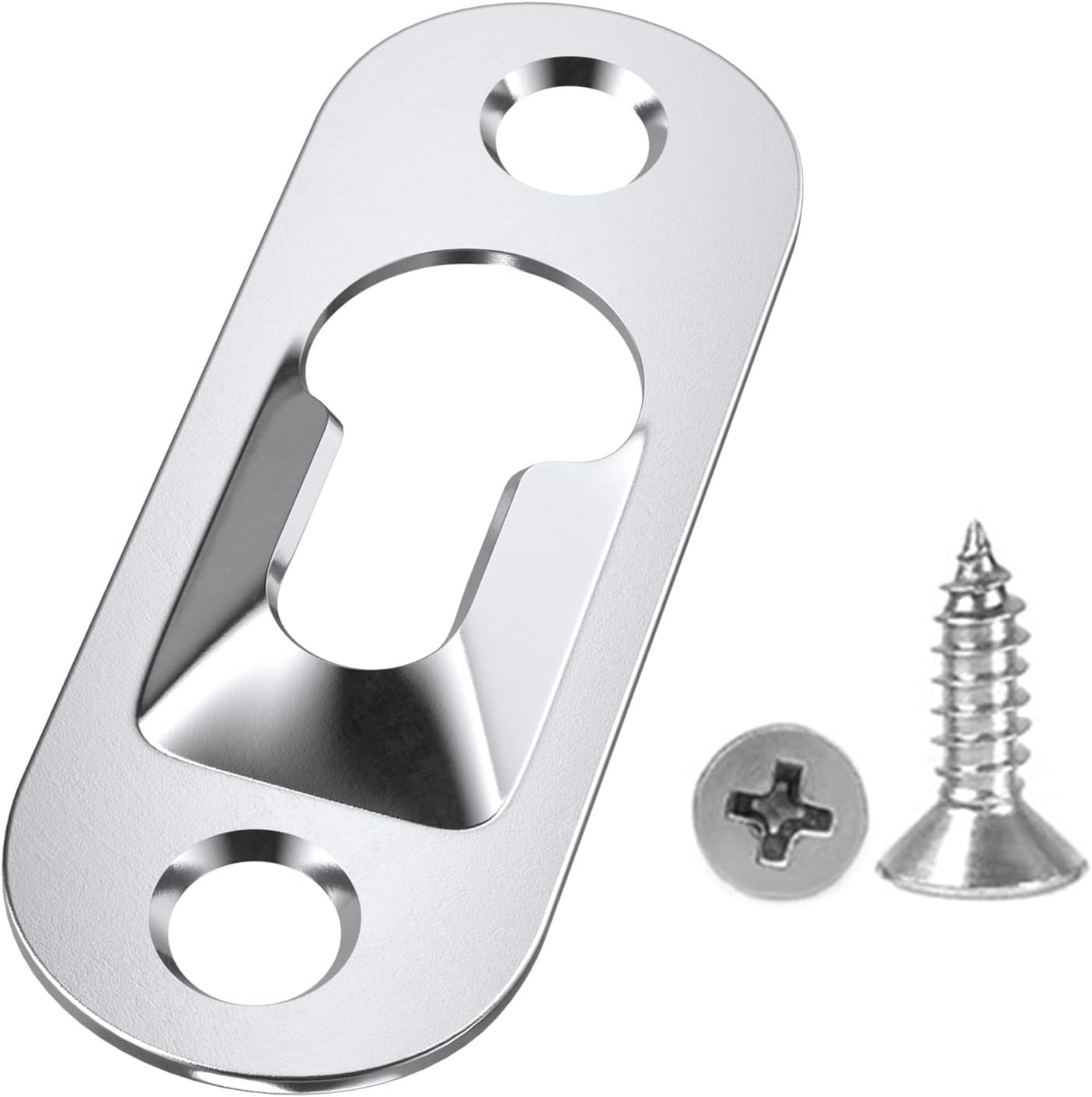 Lot de 30 Crochets à Trou de Serrure Unique pour Accrocher des Cadres Photo, Plaque de Suspension en Trou de Serrure - 2
