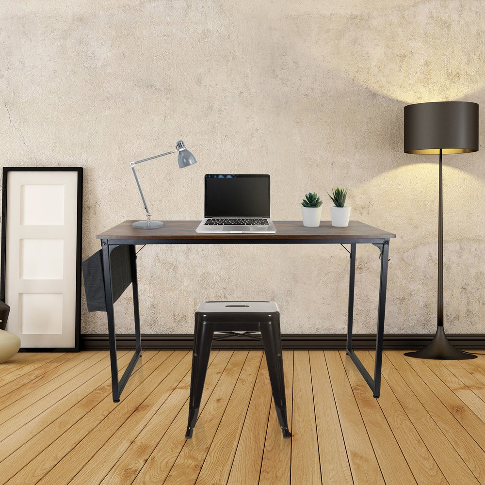 Scrivania con tasca laterale WORKSPACE H 120 x 60 Nero / Noce hjh OFFICE - 7