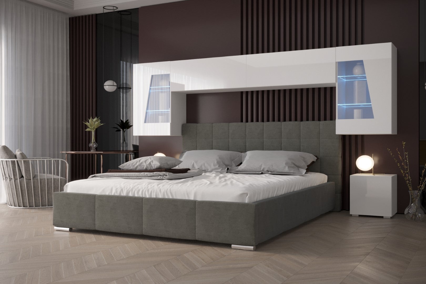 Lit Avec Tête De Lit Rangement