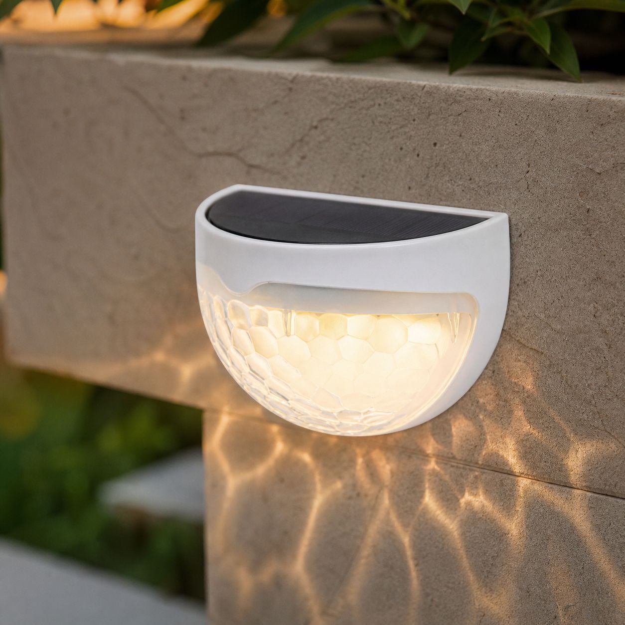 Lámpara solar LED de exterior en forma de media luna, iluminación ...