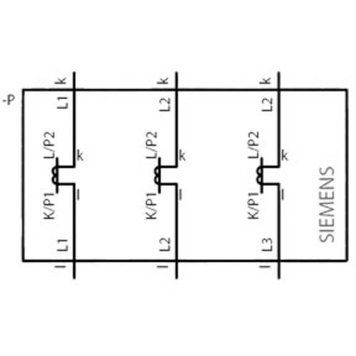 Siemens 7KT1201 7KT1201 Transformateur de courant triphasé Courant primaire 100 A Courant secondaire 5 A Diam. de - 2