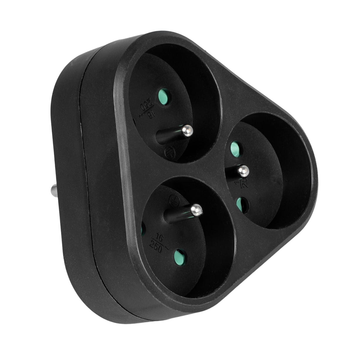 Rozgałęźnik sieciowy 3x 2P+0 3500W 230V czarny VA0133B VAYOX