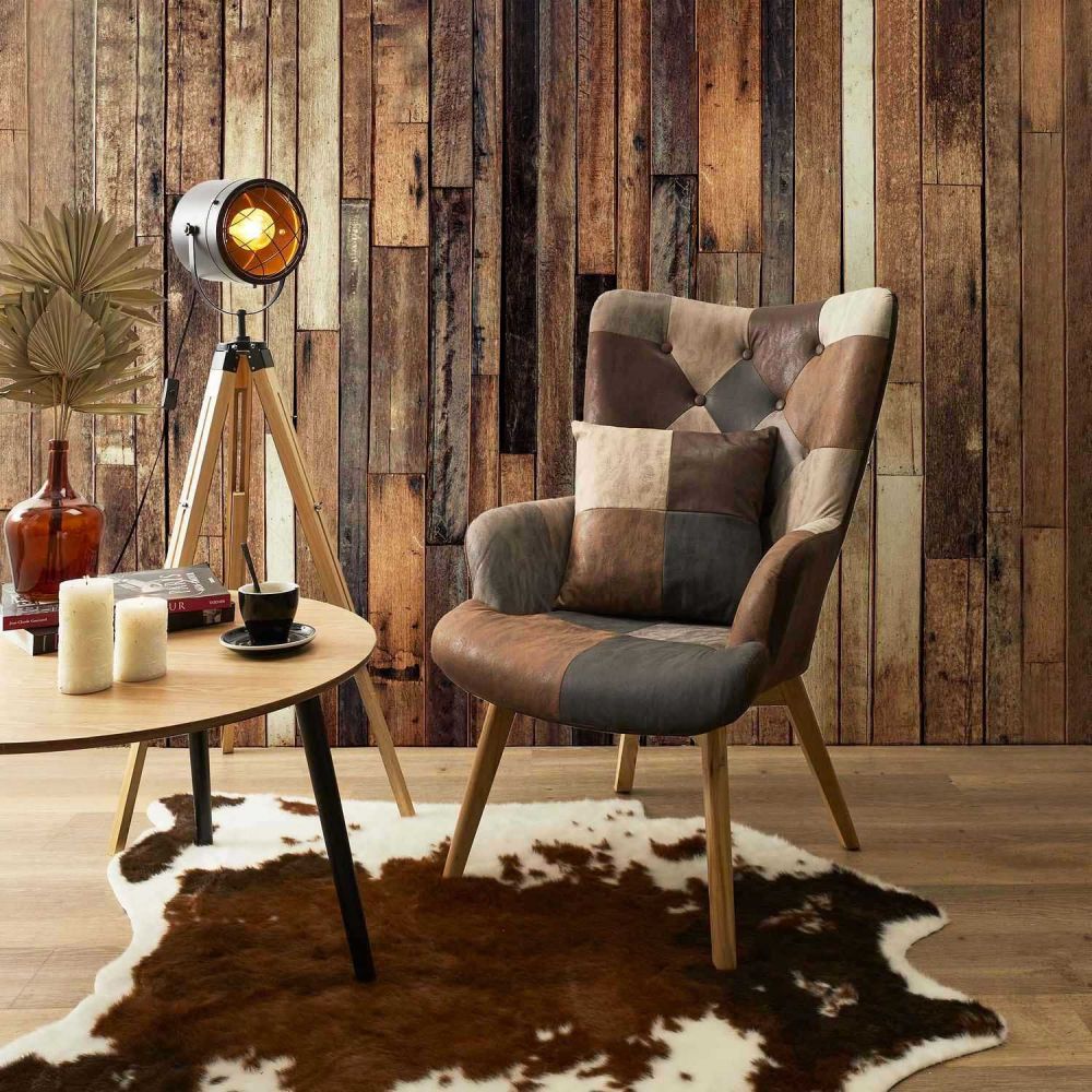 Fauteuil Patchwork Design 