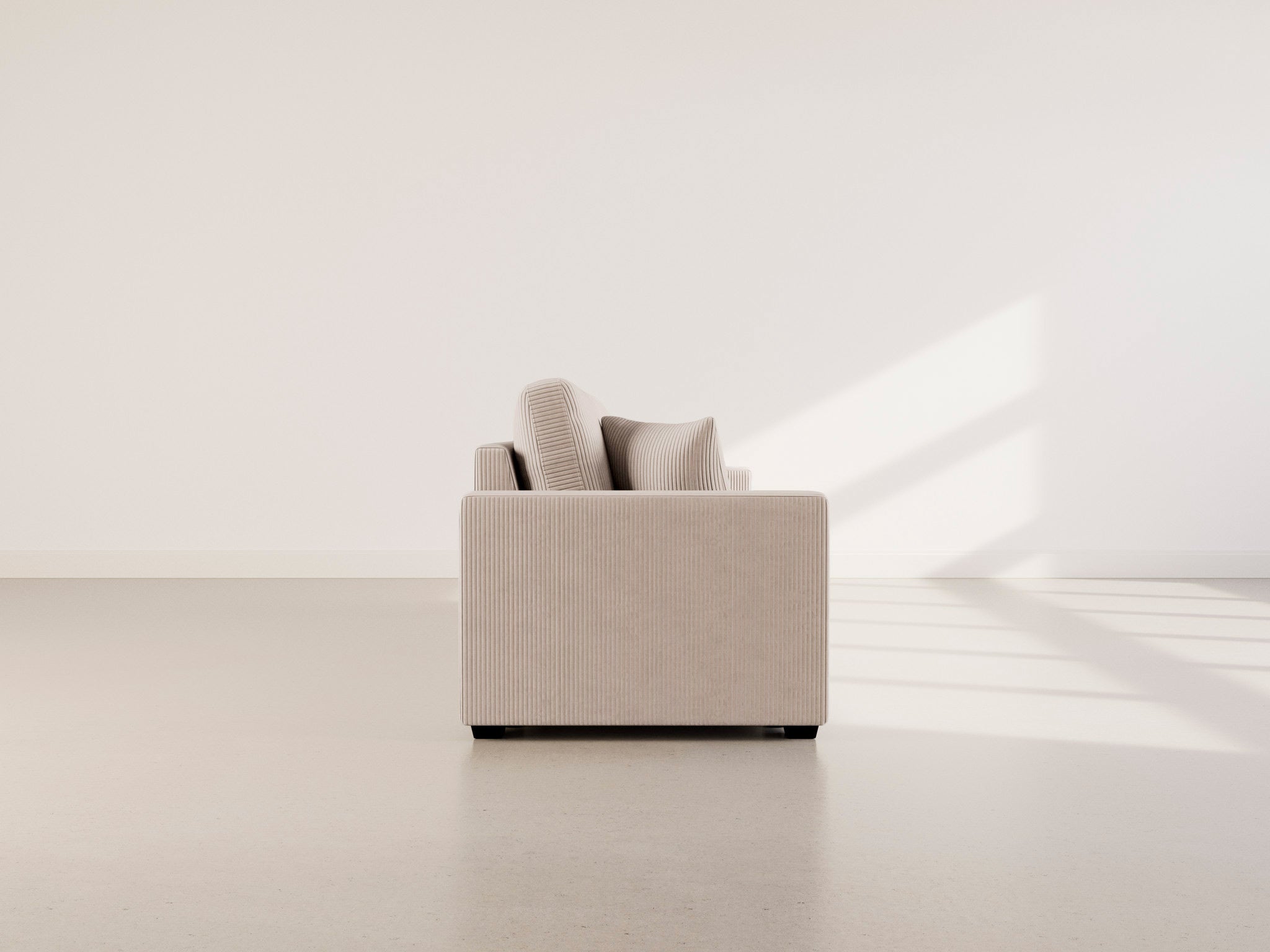 Canapé droit 3 places en beige - CYRUS - Best Mobilier - 9
