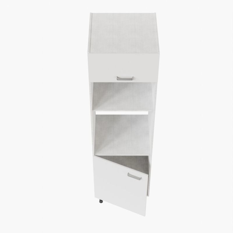 Colonne de rangement - Encastrements four et micro-ondes - Blanc - 3