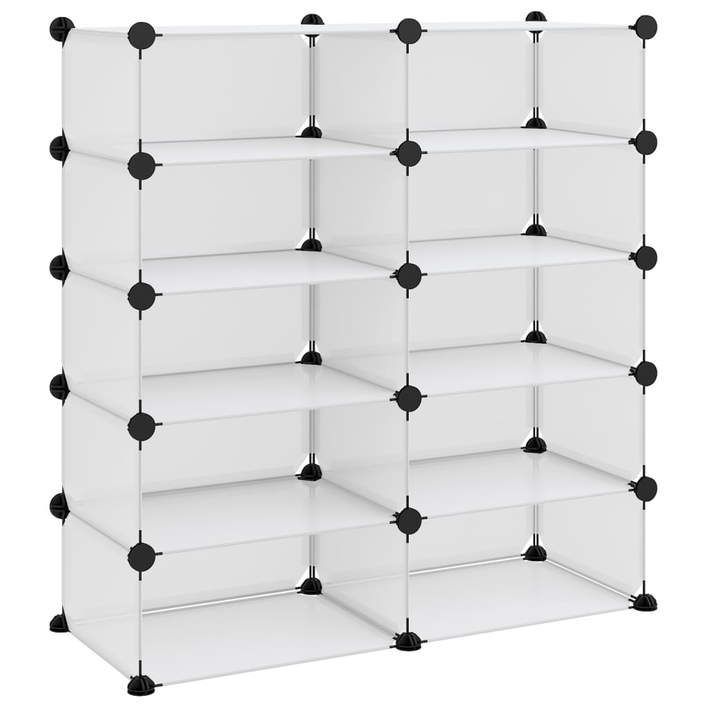Przezroczysty regał na buty z PP 84x32x88,5 cm