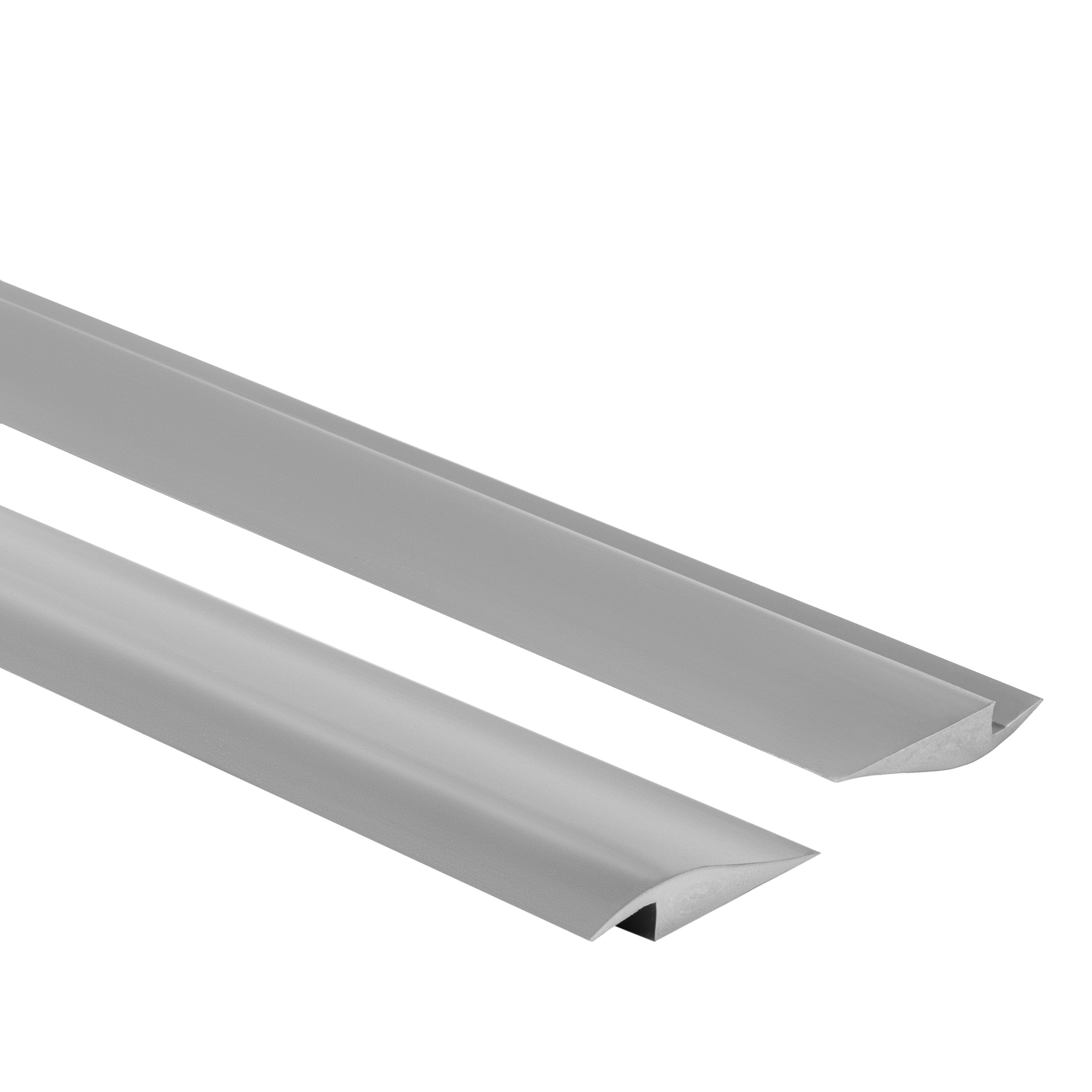 Profil przejściowy PVC 50x7 mm do wyrównania poziomów - 2 m, szary