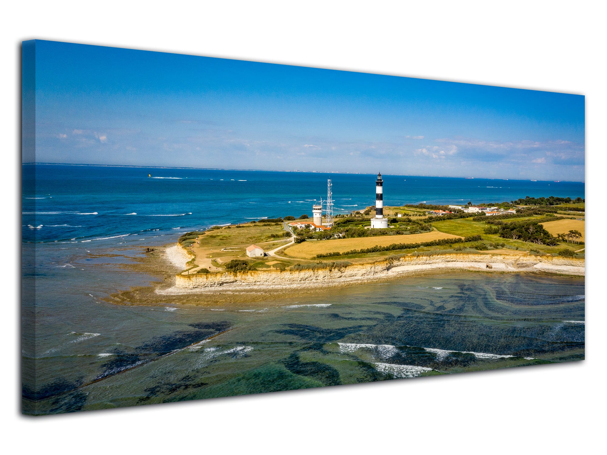 Tableau ancien , paysage d'un phare signé et daté 1959 Tableau ancien , paysage d'un phare signé et daté 1959