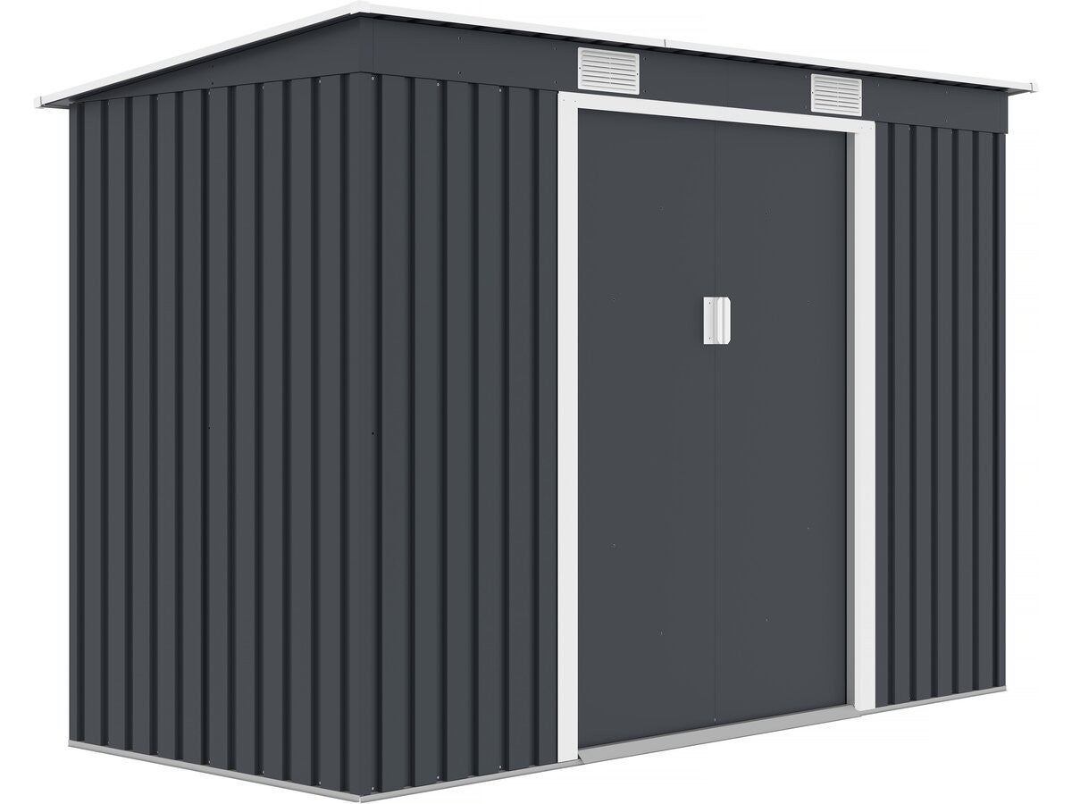 Metalowa szopa ogrodowa jednospadowa "Austin" - 3,14 m2 - Szary
