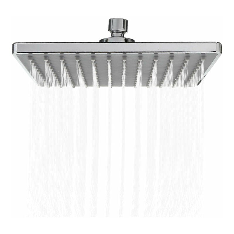 Soffione Doccia Quadrato 25x25 cm in Acciaio Inox Giordanoshop Cromato