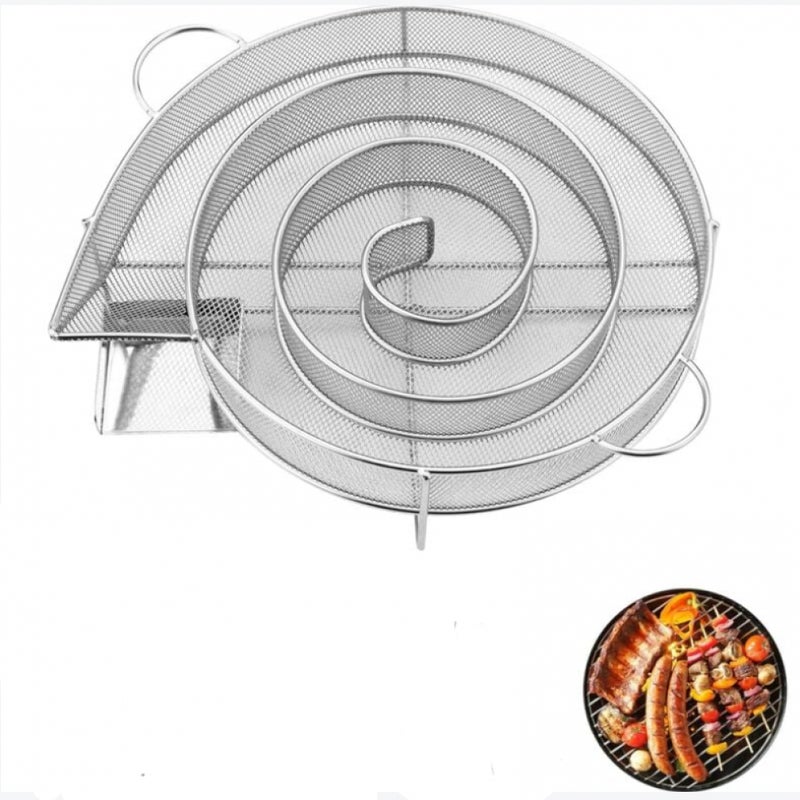 Okrągły generator dymu do wędzenia mięsa i ryb, wielokrotnego użytku wędzarnia do grilla, wędzarnia kotłowa i piekarnik
