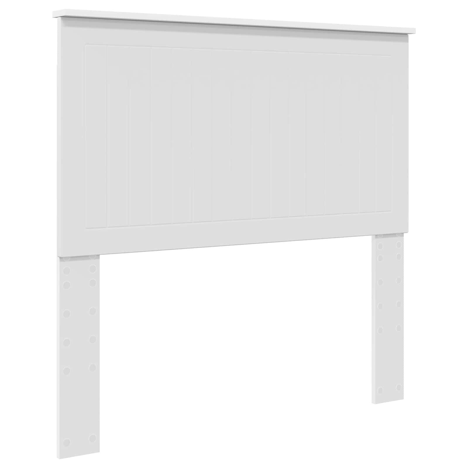 Cadre de lit en bois de pin massif blanc, pour la chambre, 100 × 200 cm - 6