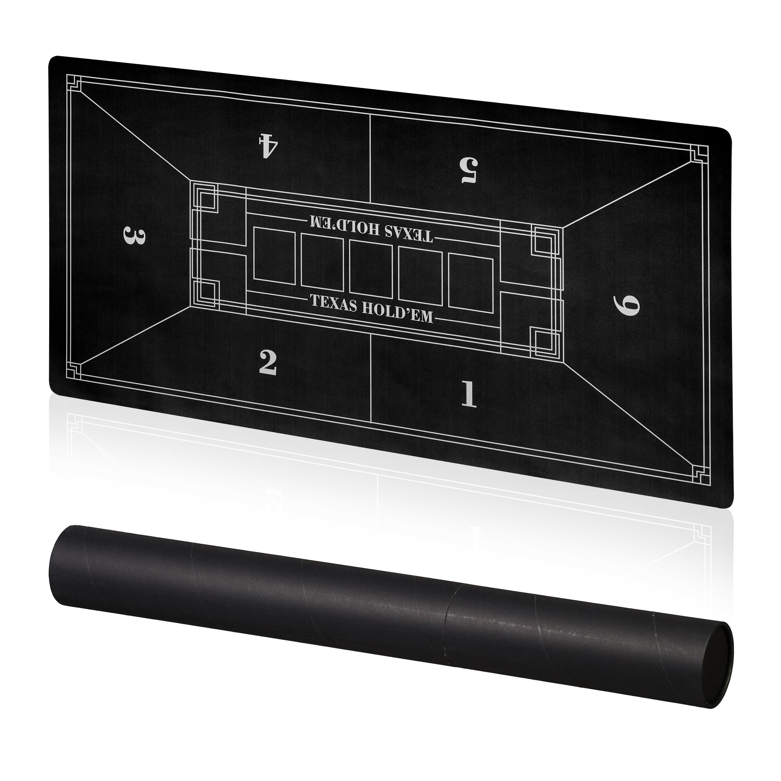 Tapete De Póquer 120x60 Cm Antideslizante E Impermeable – Ideal Para 6 Jugadores Con Funda De Almacenamiento