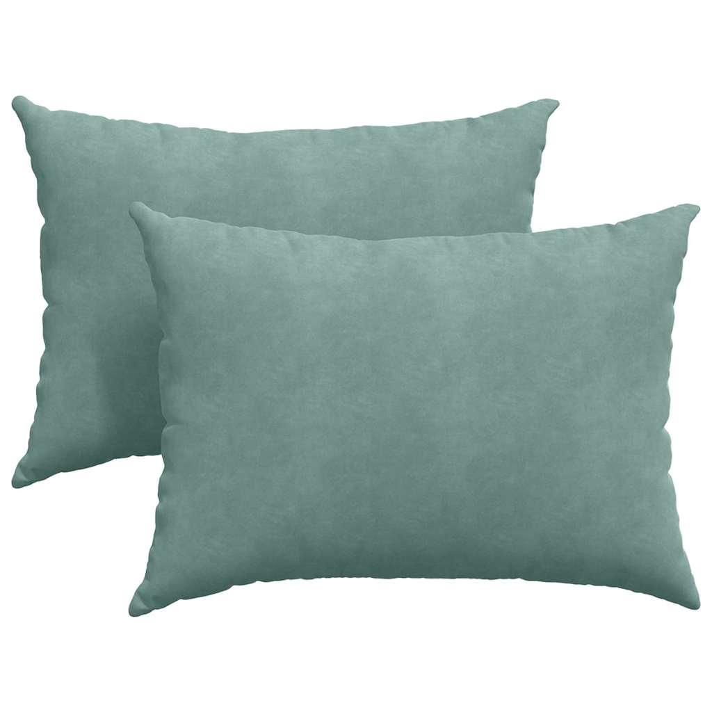vidaXL Coussins de canapé 2 pcs Vert Mer 70 x 50 cm - 2