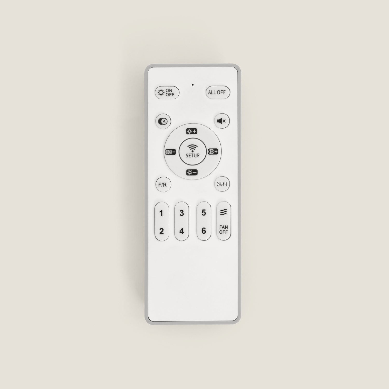 Ventilateur de Plafond Leros Blanc et Clair avec Lumière LED CCT 1440 lm, Moteur DC 35W Silencieux, 6 Vitesses, 132 cm, 48 dB, - 4