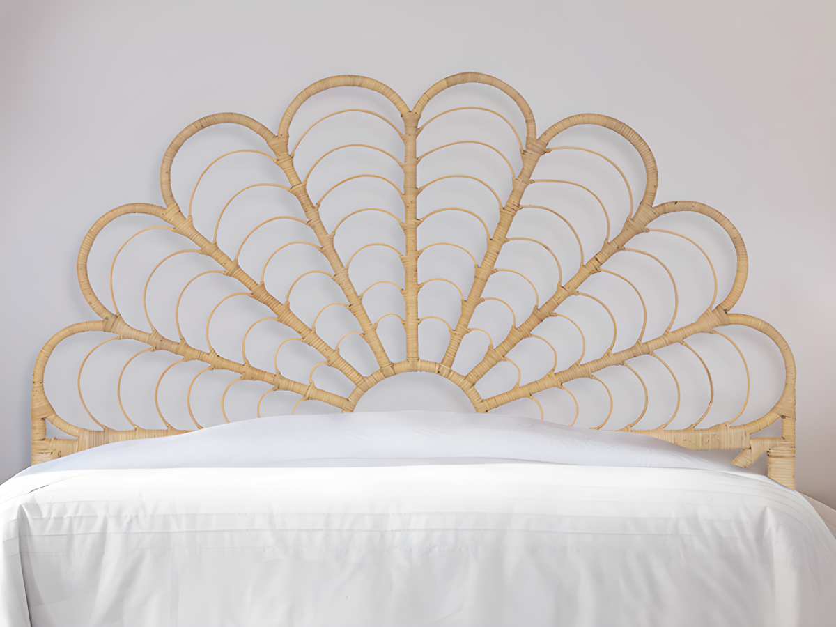 Tête de lit 140 cm - Rotin - Naturel - FLOSIA - 6