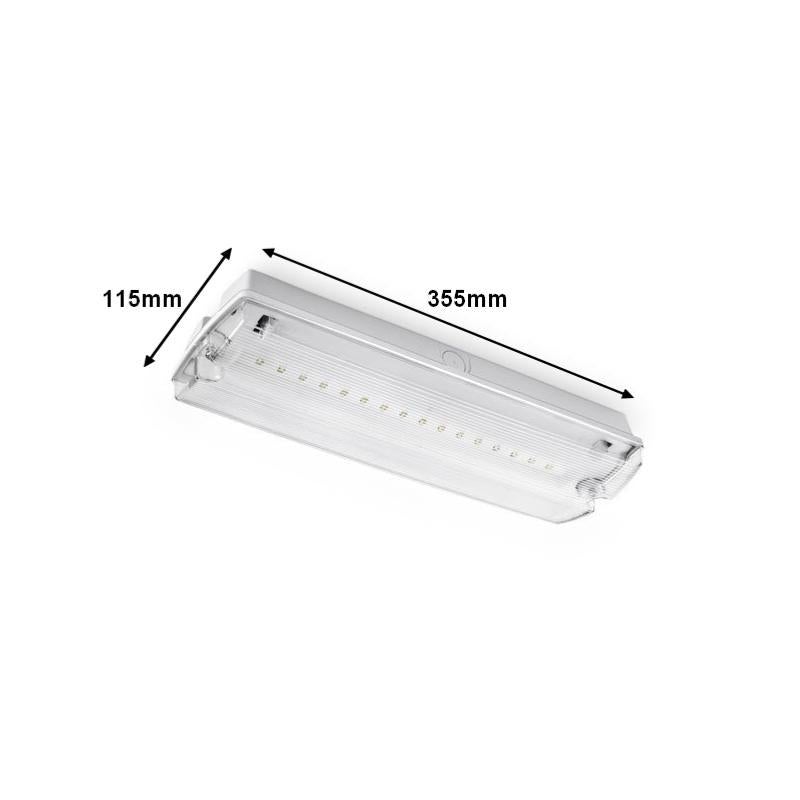 Bloc de secours BAES LED Batterie 4 Pictogrammes 4W IP65 - SILAMP - 4
