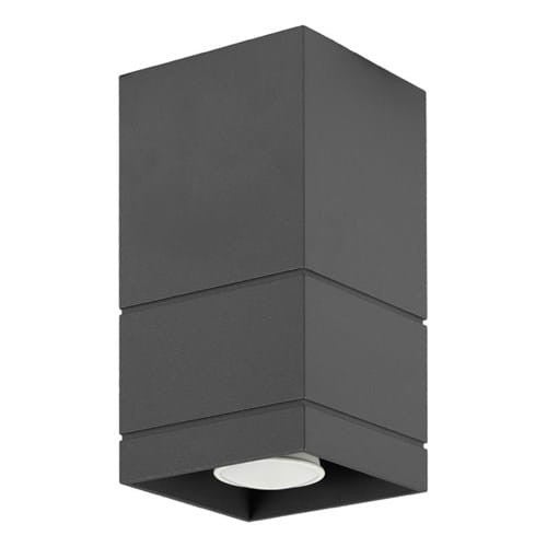 Reflektor sufitowy spot natynkowy Neron kwadratowy czarny 1xGU10x40W wym: 10 x 10 cm metal Lampex