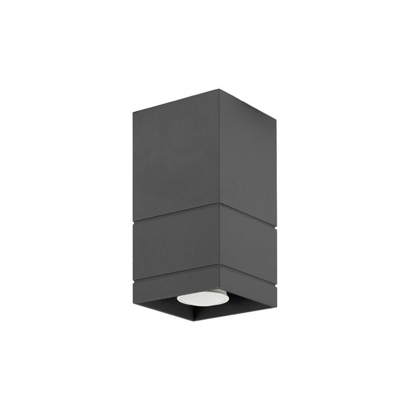 Reflektor sufitowy spot natynkowy Neron kwadratowy czarny 1xGU10x40W wym: 10 x 10 cm metal Lampex