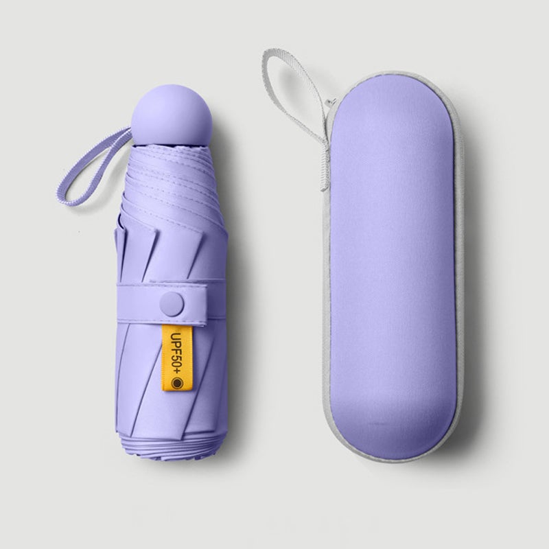 Ombrello Compatto UV E Pioggia - Leggero 210g Con Custodia Per Donne E Ragazze - Foto 5