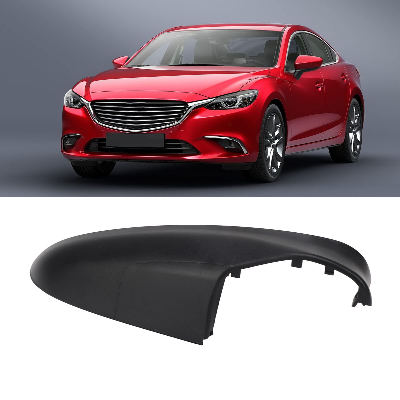 Copertura specchietto retrovisore nero per Mazda 6 Atenza 2014-2017 (destra 74211 TLA A00) - 2