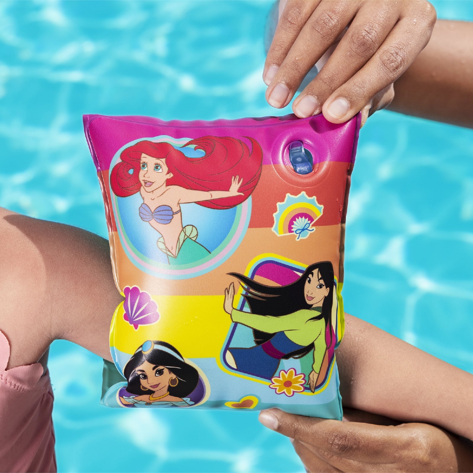 Rękawki inflacyjne dla dzieci z motywem księżniczek Disney, idealne na basen i plażę, gwarantowane bezpieczeństwo, Bestway - 5