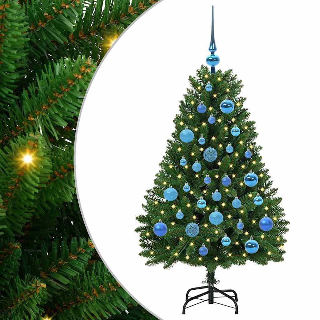 Sztuczna choinka Ze LED Lights Zielony 120 cm PVC i Metal