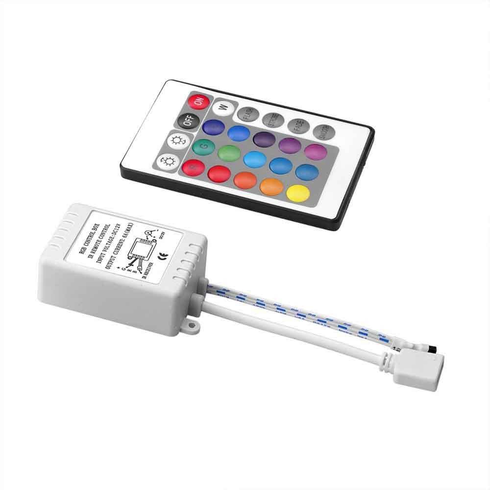 Controller RGB 12V 6A (2a/ch) con controller IR a 24 tasti - 2