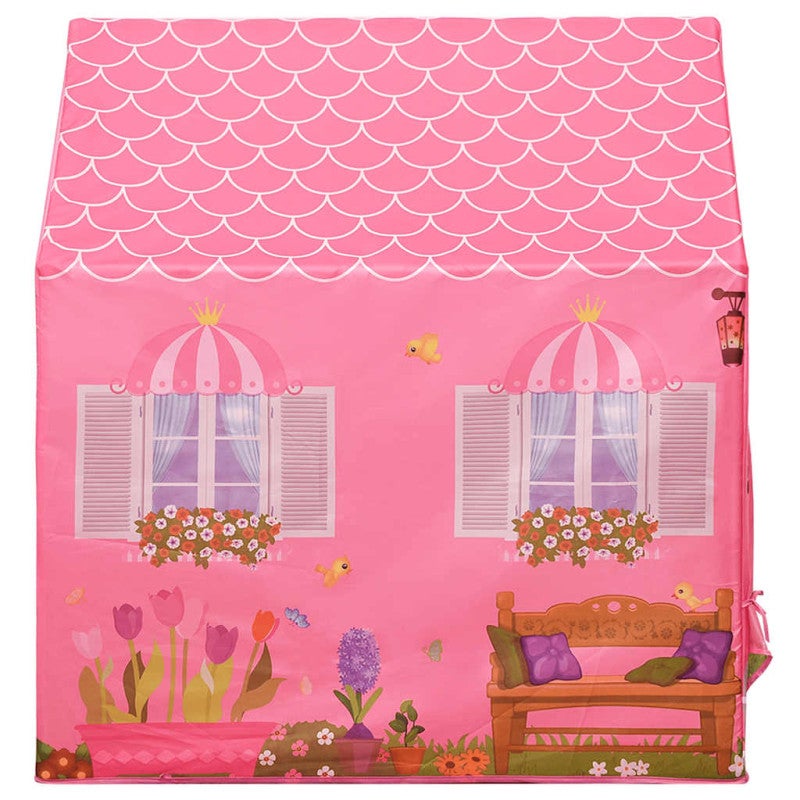 Tente de jeu pour enfants avec 250 balles Rose 69x94x104 cm - 6