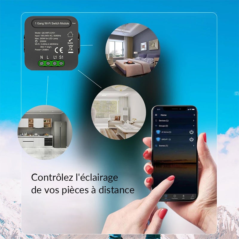 Module Interrupteur WiFi - SILUMEN - 8