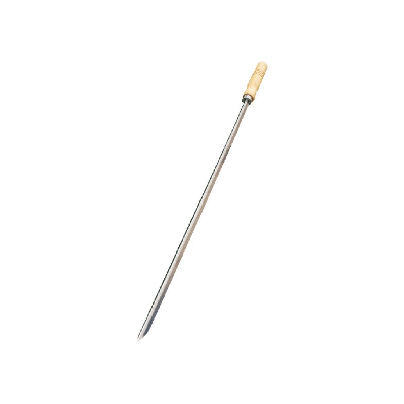 Tempo Style – 65 cm szpikulec do grilla ze stali nierdzewnej z drewnianą rączką