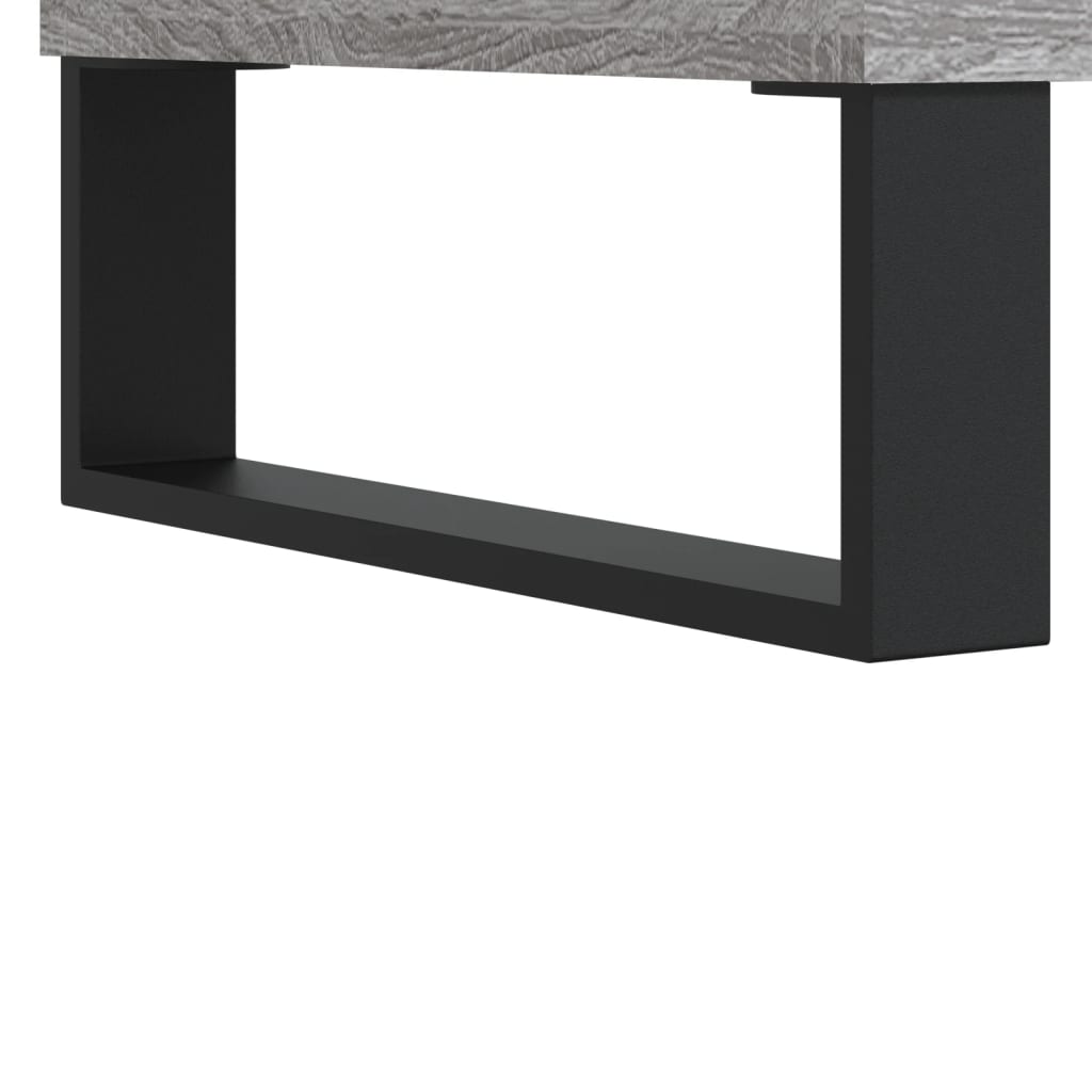 Meuble TV sonoma gris 104x35x50 bois d'ingénierie - 9