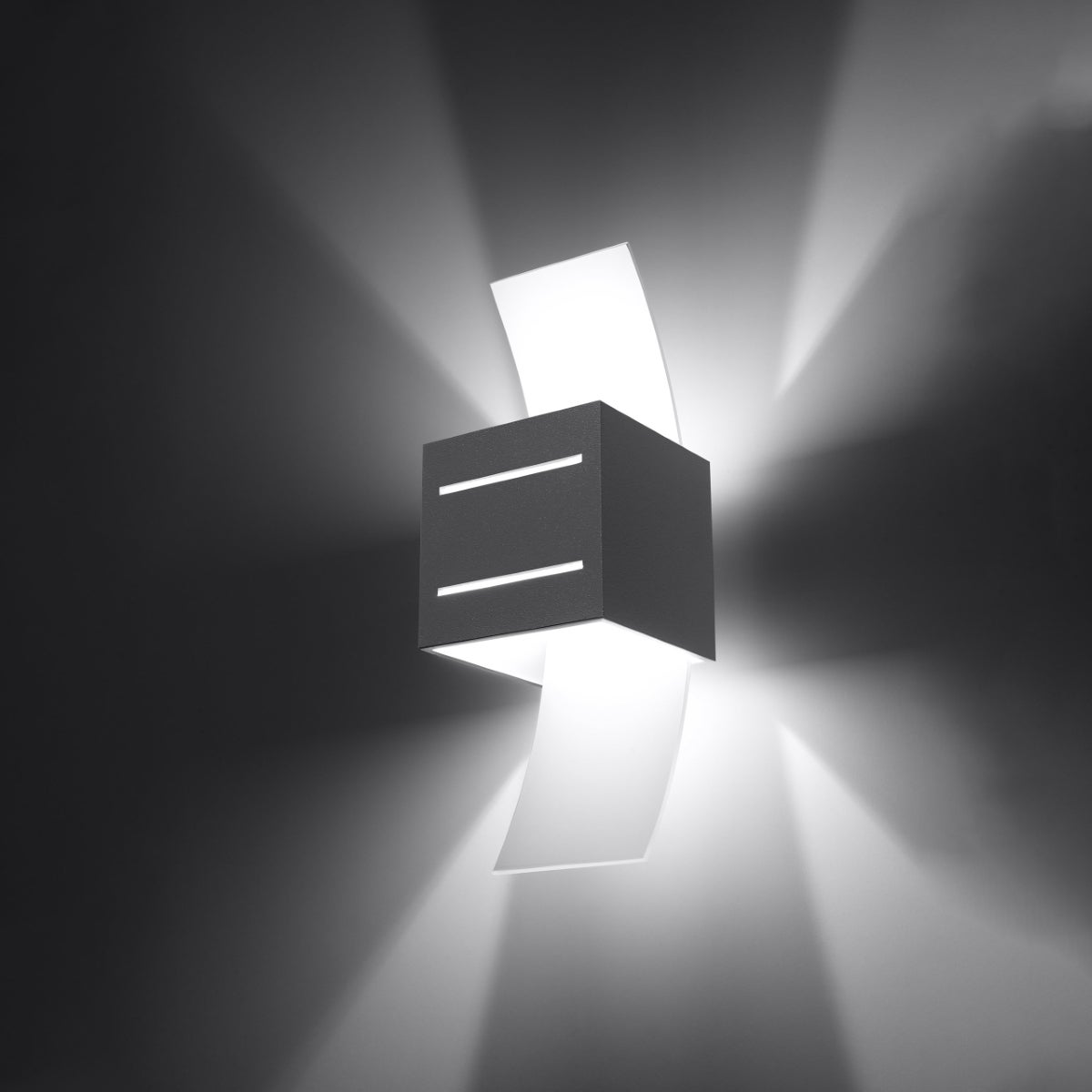 Kinkiet SOLENIX szary LED 3000K - 10x12x30cm Sollux