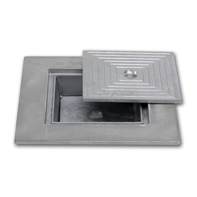 Couvercle d'inspection à double fond en aluminium coulé - LINE ECO - 50 x 30 cm