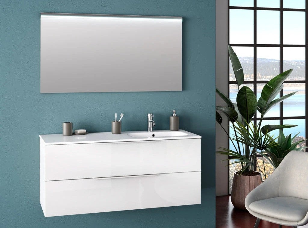 Meuble Laqué Blanc Salle De Bain