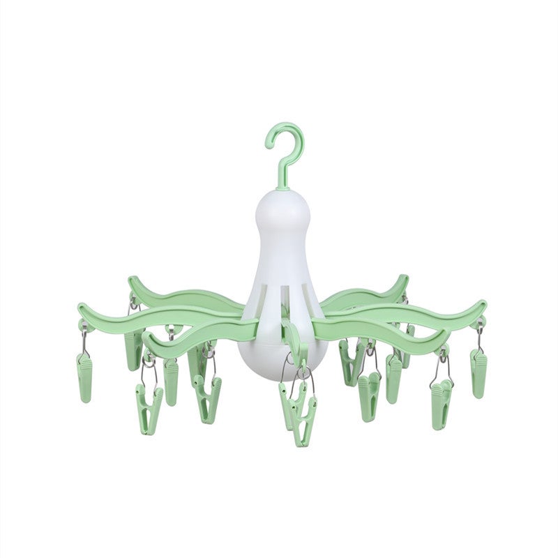 Suszarka do ubrań z 16 klipsami, turkusowa/jasnozielona