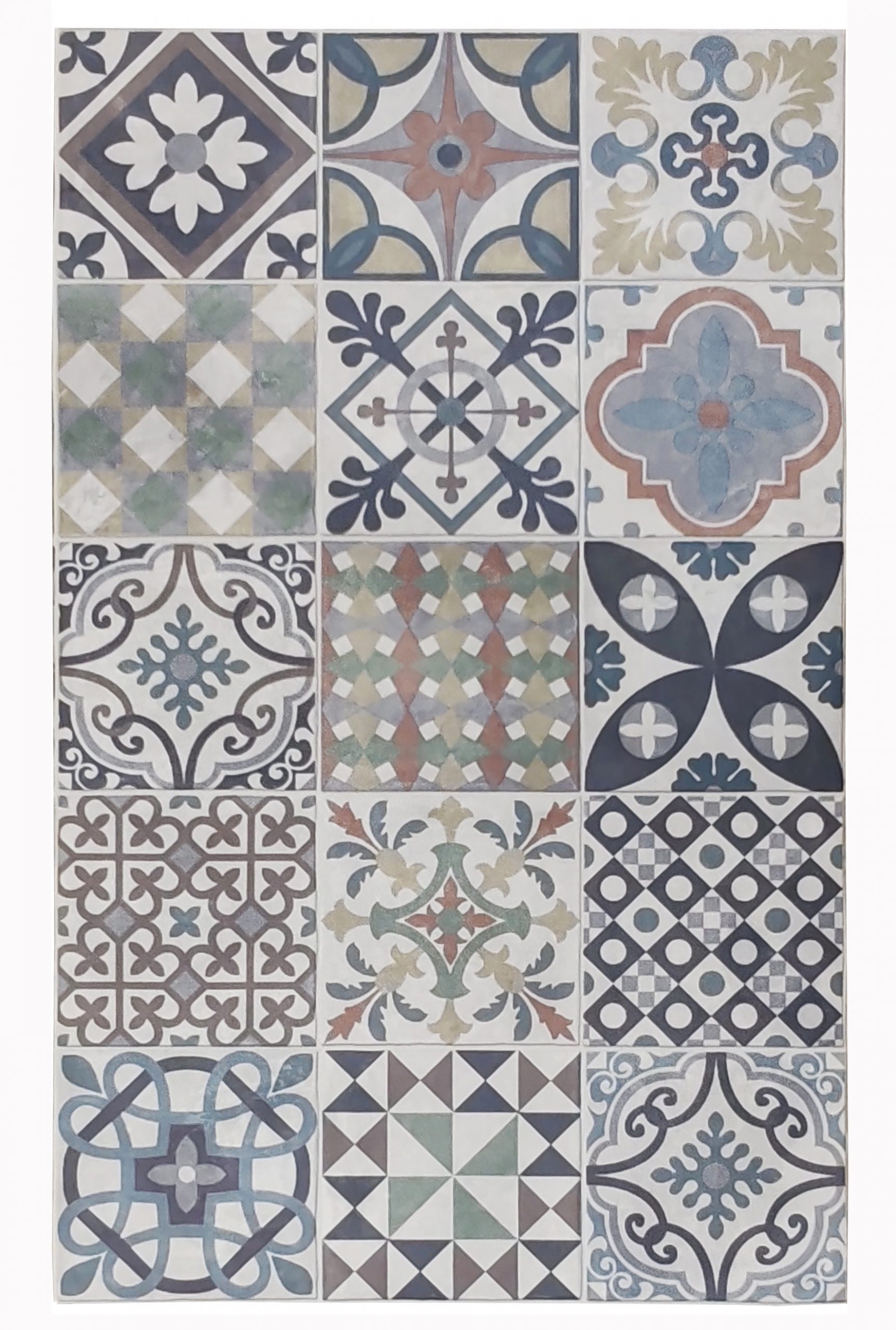 Alfombra vinilo ,alhambra 05 multi , alfombras tadi &imperio 1979, colores, 60x160 cm