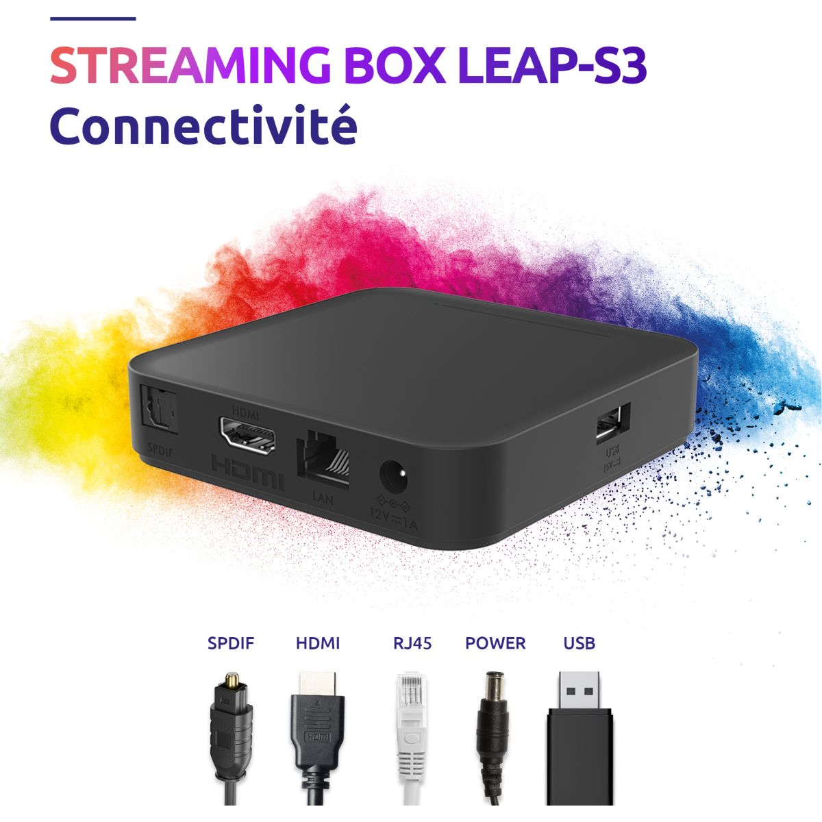 Passerelle multimédia STRONG LEAP-S3 Box Google TV 4K Chromecast - 4