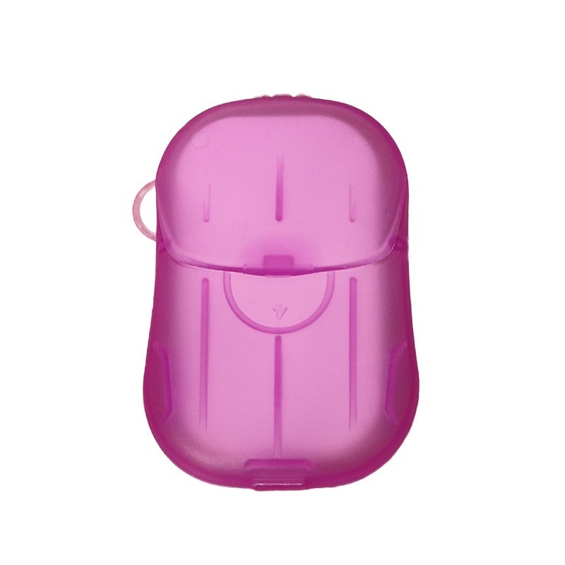 Mini cutie de sapun din hartie Flippy, de unica folosinta, 20 buc, roz