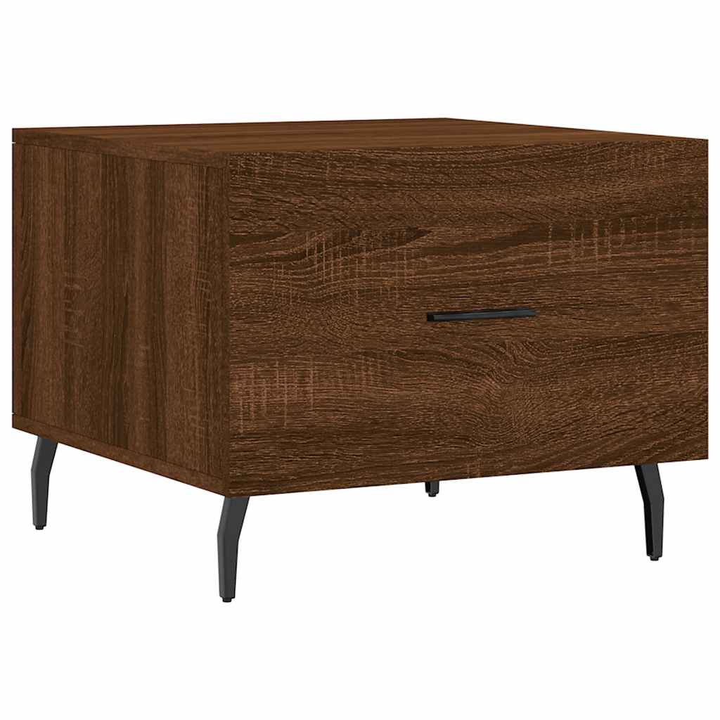 Table basse Chêne marron 50x50x40 cm Bois d'ingénierie vidaXL - 2