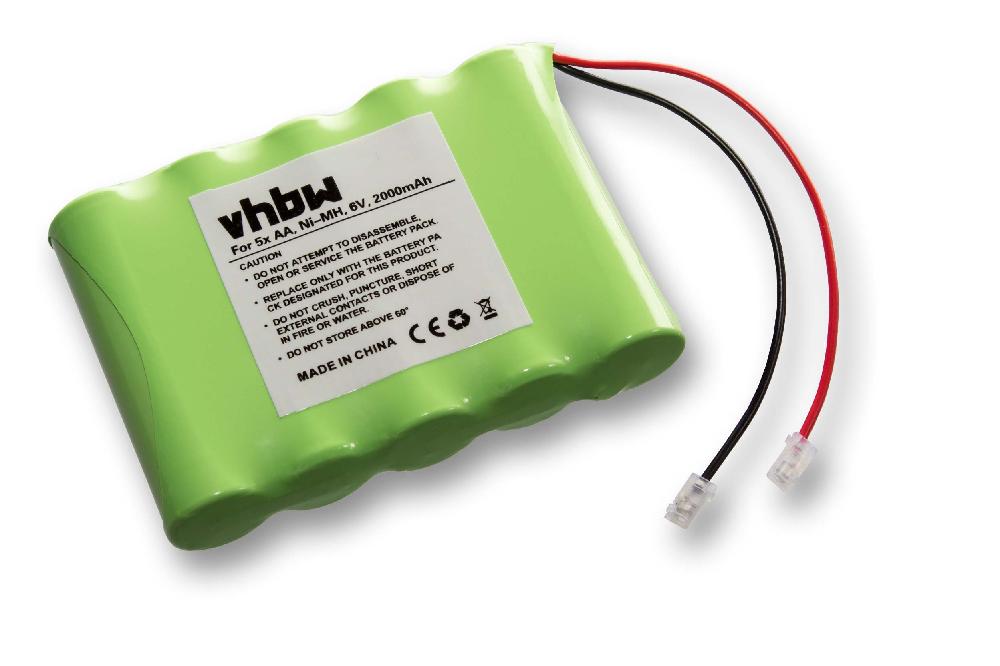 vhbw Batterie pack de 5x AA Mignon pour divers appareils (2000mAh, 6V, NiMH) - 2
